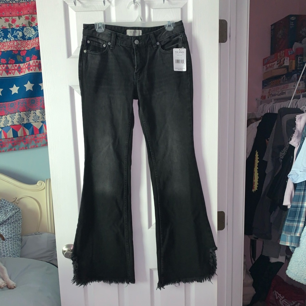 Black Flare Jeans